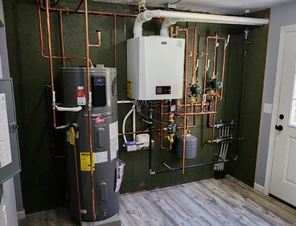 Rheem water heater and Ideal furnace in Maine